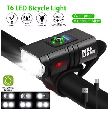 Zdjęcie oferty: Podwójna LAMPKA rowerowa MOCNA SILNA akumulatorowa !!! przednia C"