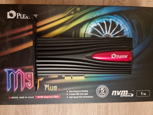 Zdjęcie oferty: Dysk SSD Plextor M9PY Plus 1TB PCIe PCI-E RGB