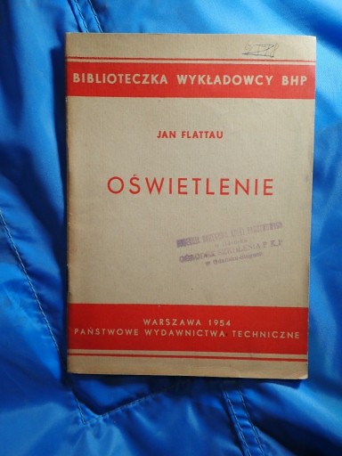 Zdjęcie oferty: Oświetlenie (1954) Biblioteczka Wykładowcy BHP