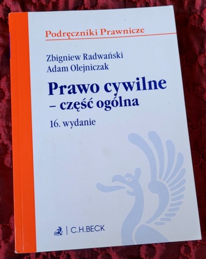 Zdjęcie oferty: Prawo cywilne - część ogólna Adam Olejniczak, Zbig