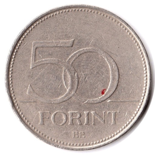 Zdjęcie oferty: WĘGRY, 50 forintów 1995, KM# 697