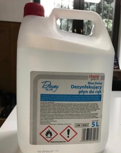 Zdjęcie oferty: Płyn do dezynfekcji rak z etanolem