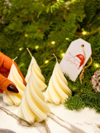 Zdjęcie oferty: Świeczka choinka twist boże narodzenie prezent upominek Mikołajki