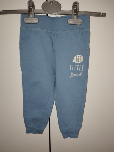 Zdjęcie oferty: NOWE spodnie dresowe niebieskie lupilu 74/80