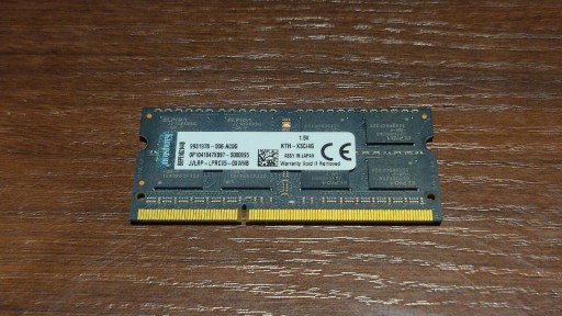 Zdjęcie oferty: Kingston Pamięć RAM 4GB DDR3 1600MHz CL11