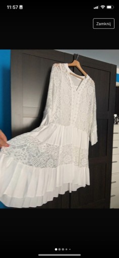 Zdjęcie oferty: Biała Sukienka z koronką