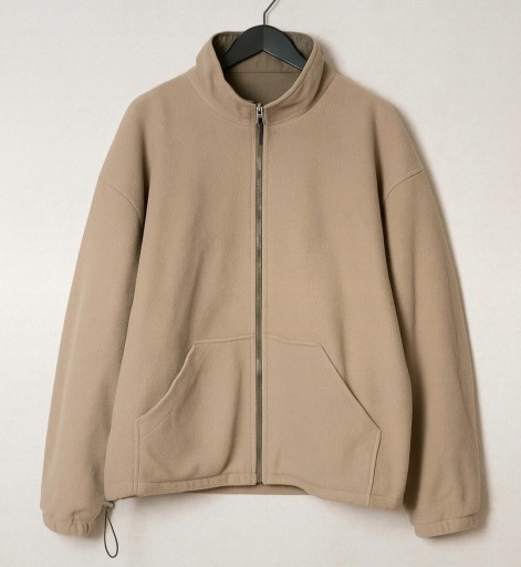 Zdjęcie oferty: Kurtka polar dwustronna beżowa khaki ciepła na zamek wiosenna 