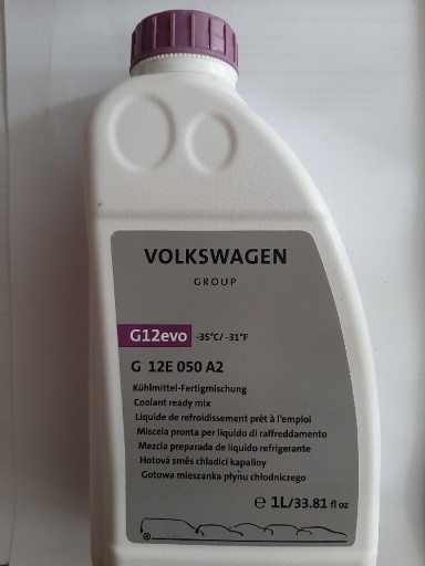 Zdjęcie oferty: Płyn chłodniczy VW G12EVO 1L.