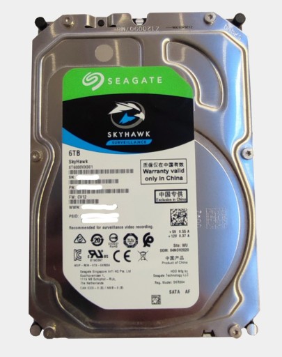 Zdjęcie oferty: Dysk Seagate 6TB Skyhawk surveillance