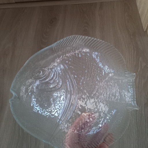 Zdjęcie oferty: Duży szklany półmisek w kształcie ryby super stan