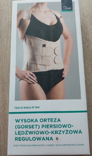 Zdjęcie oferty: Orteza gorset piersiowo-lędźwiowo-krzyżowa rozm. S