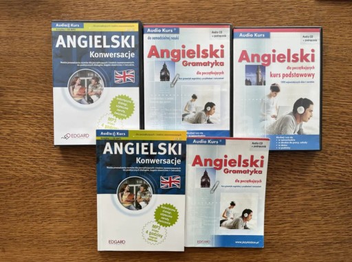 Zdjęcie oferty: Kurs Angielskiego A1-B1 Edgard Konwersacje 5szt