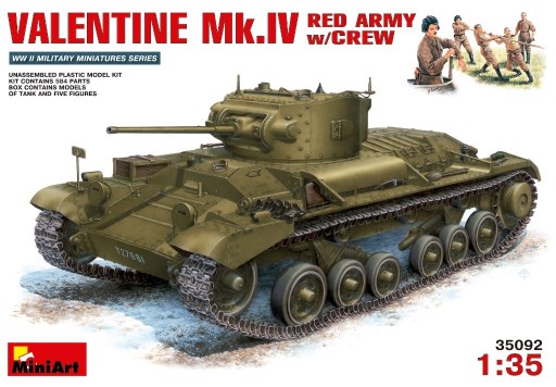 Zdjęcie oferty: 62 MINIART 35092 VALENTINE Mk.IV RED ARMY w/CREW