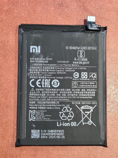 Zdjęcie oferty: XIAOMI REDMI NOTE 10S oryginalna bateria