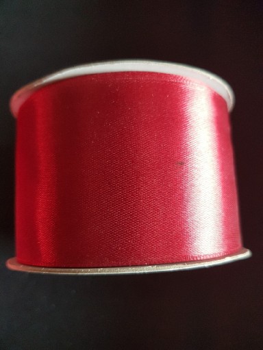 Zdjęcie oferty: Tasiemka satynowa Satin ribbon ciemna czerwień 