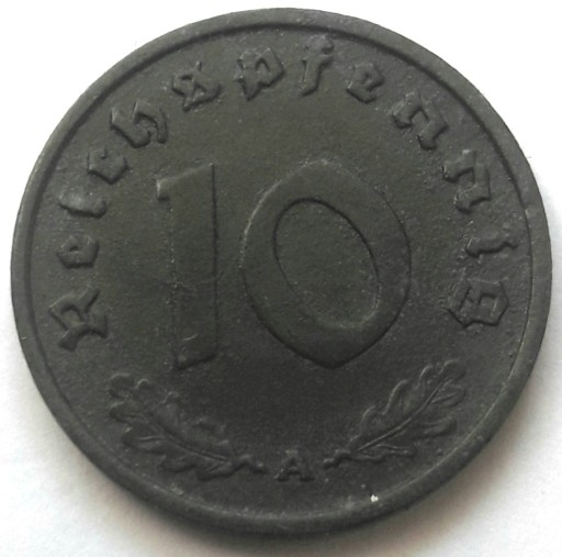 Zdjęcie oferty: NIEMCY - 10 reichspfennig z 1940 r (A)