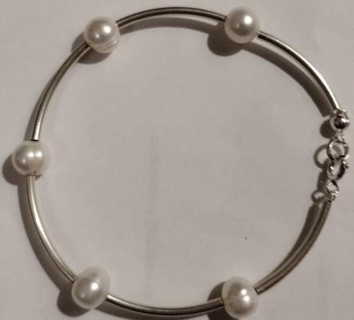 Zdjęcie oferty: bransoletka perła naturalna hodowana srebro 925