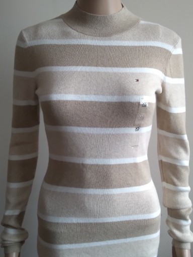 Zdjęcie oferty: TOMMY HILFIGER SWETER GOLF DAMSKI XS PASKI