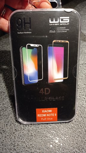 Zdjęcie oferty: Szkło ochronne 9H WG winner 4D do Redmi Note 9