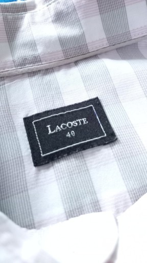 Zdjęcie oferty: męska koszula w kratkę Lacoste slim fit