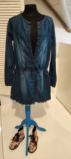 Zdjęcie oferty: Sukienka jeansowa 14l 156,158cm