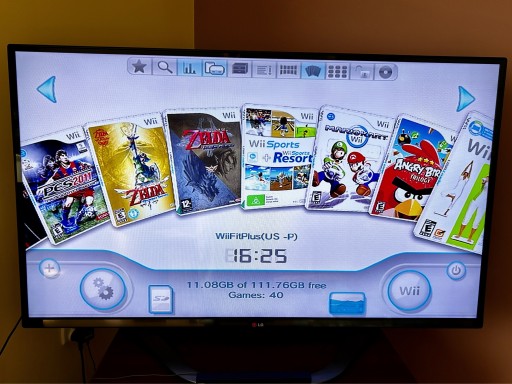 Zdjęcie oferty: Nintendo Wii Czarna przerobiona gry MEGA ZESTAW