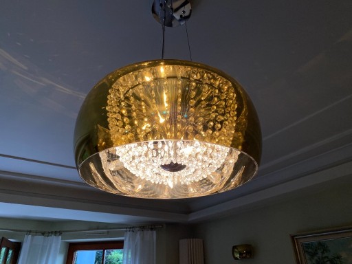 Zdjęcie oferty: Lampa sufitowa niebanalna z metalu i szkła
