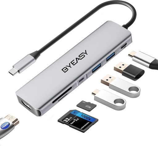 Zdjęcie oferty: Hub USB Byeasy UC-707 . Ultracienki adapter USB.