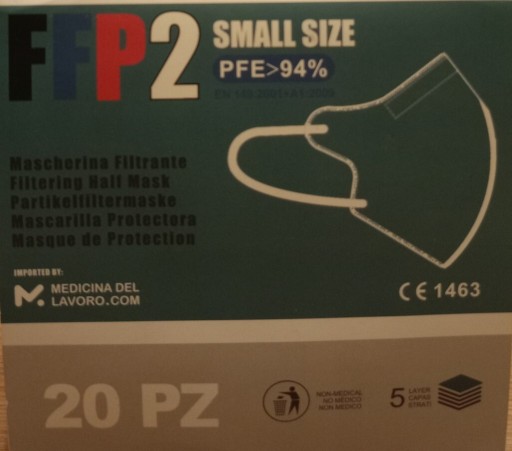 Zdjęcie oferty: Maseczki FFP2 small size