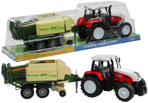 Zdjęcie oferty: Duży Traktor z Przyczepą Maszyna Rolnicza 65 cm