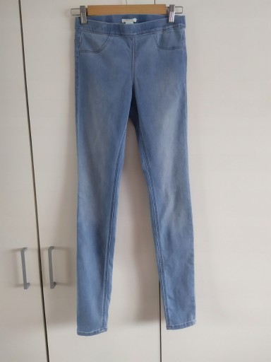 Zdjęcie oferty: H&M tregginsy legginsy getry jeansowe XXS 158 164