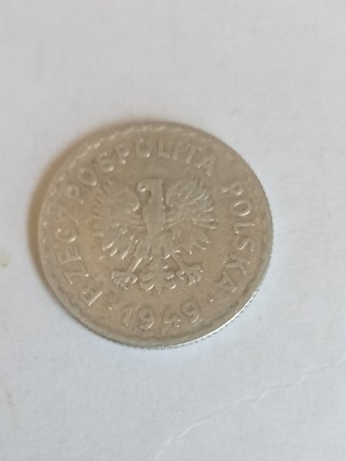 Zdjęcie oferty: Moneta 1 zł 1949 r bez znaku mennicy 