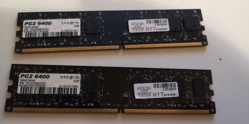 Zdjęcie oferty: Ram ddr2 2x2gb OCZ2V8002G 5-6-6 PC2 6400