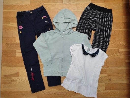 Zdjęcie oferty: zestaw 140 jeansy/ bluzka/ bluza H&M COOL CLUB