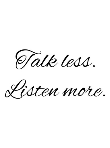 Zdjęcie oferty: Plakat z cytatem Talk less listen more 21x30