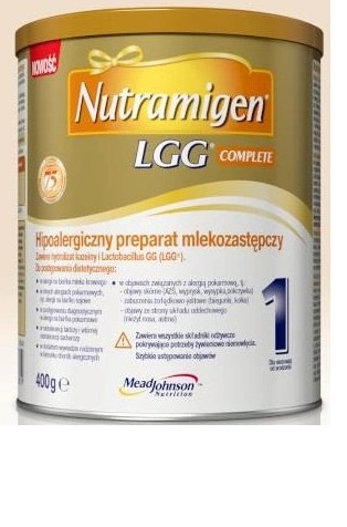 Zdjęcie oferty: Mleko modyfikowane Nutramigen LGG 1 400 g