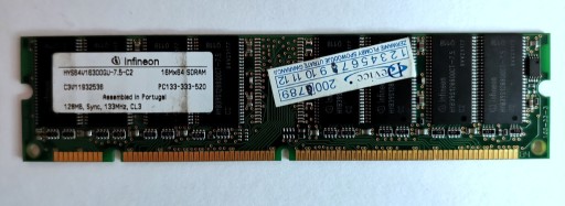 Zdjęcie oferty: Infineon HYS64V16300GU-7.5-C2 SDR SDRAM 133 PC133