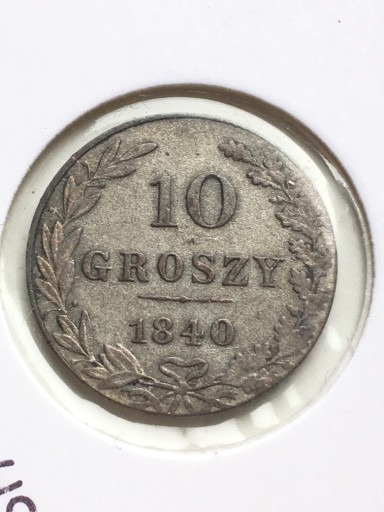 Zdjęcie oferty: Królestwo Kongresowe 10 groszy 1840 