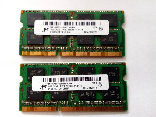 Zdjęcie oferty: Pamięć DDR3 8GB PC3L-12800S 1,35V