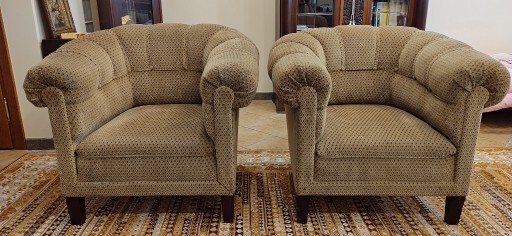 Zdjęcie oferty: Fotele Antyk 2 sztuki pikowane komplet