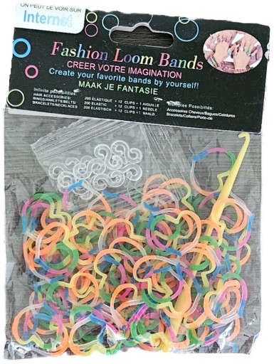 Zdjęcie oferty: Kolorowe gumki Serca do bransoletek Loom Band