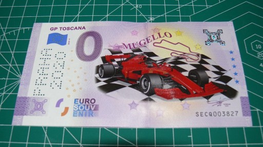Zdjęcie oferty: Banknot 0 Euro GP Toscana - Mugello Color