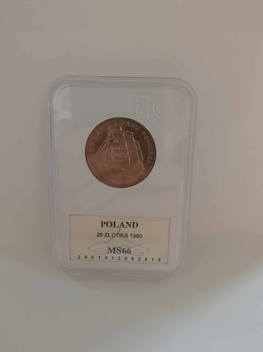 Zdjęcie oferty: 20 ZŁ 50 LAT DARU POMORZA 1980 GRADING GCN MS66