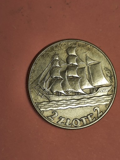 Zdjęcie oferty: 7W MONETA ŻAGLOWIEC 2 ZŁOTE 1936 SREBRO SUPER STAN 