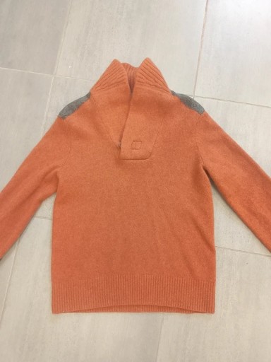 Zdjęcie oferty: Sweter męski, pomarańczowo-czarny, ciepły, zimowy