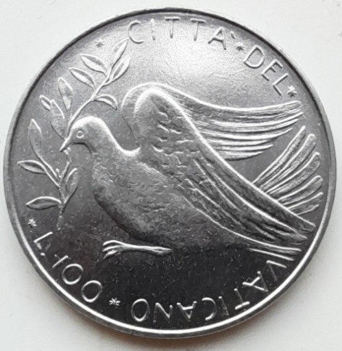 Zdjęcie oferty: Watykan, 100 lirów, 1974