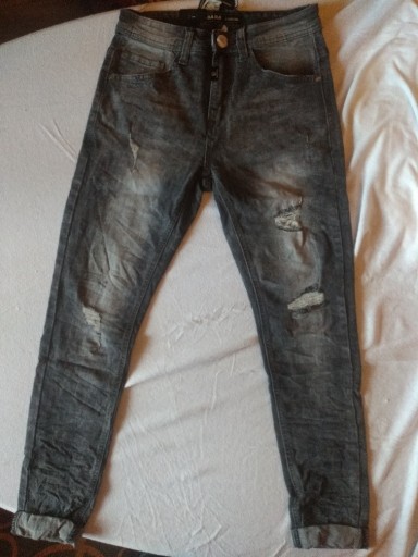 Zdjęcie oferty: Spodnie męskie jeansowe szare M.Sara rozmiar 34