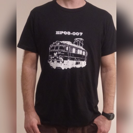 Zdjęcie oferty: Koszulka z lokomotywą EP08 - 007 rozmiar M