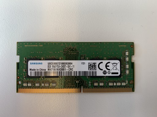 Zdjęcie oferty: Pamięć RAM Samsung 8GB 1Rx8 PC4 - 2400T-SA1-11