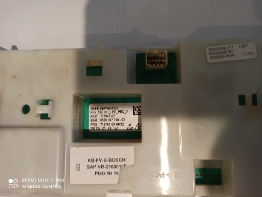 Zdjęcie oferty: Programator pralki Bosch uszkodzony